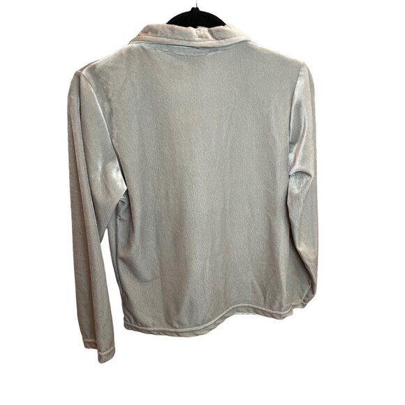 Peanuts NWT Kids’ Snoopy Pullover Velour Gray Collared Long Sleeve Shirt - Picture 2 of 7